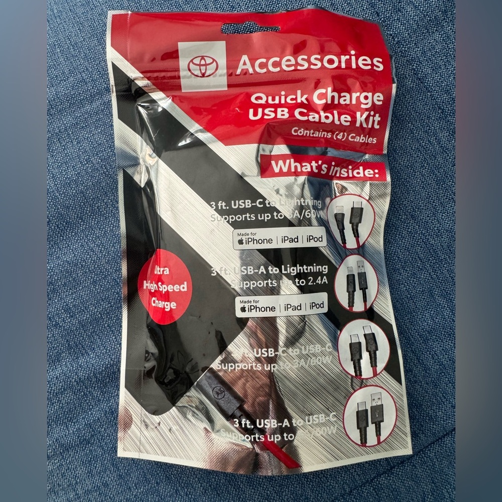 Quick Charge USB Cable Kit